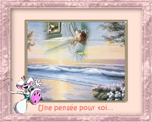 Gif animé une pensée pouur toi cadre